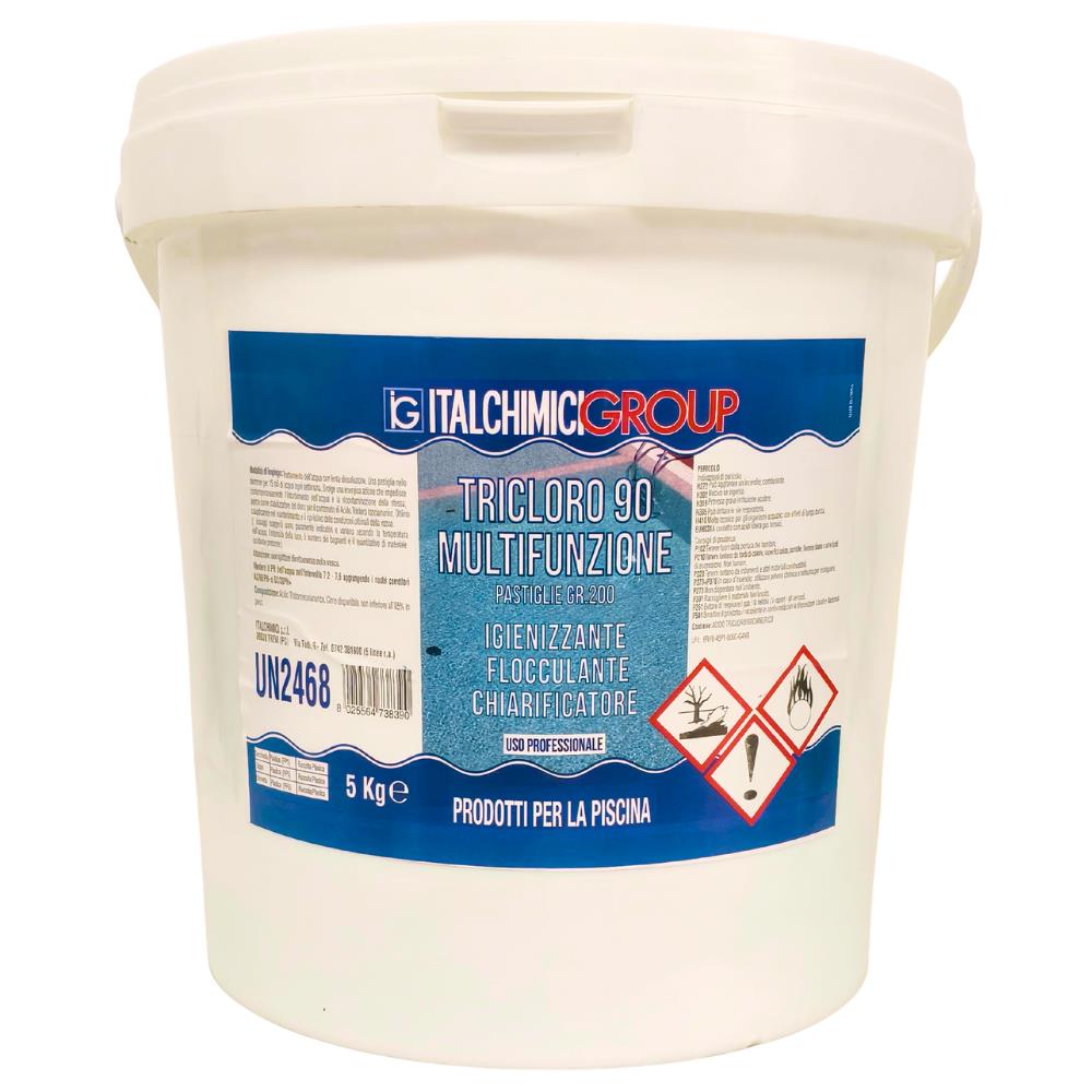 Tricloro 90 Italchimici Multifunzione in Pastiglie da 200g 5Kg