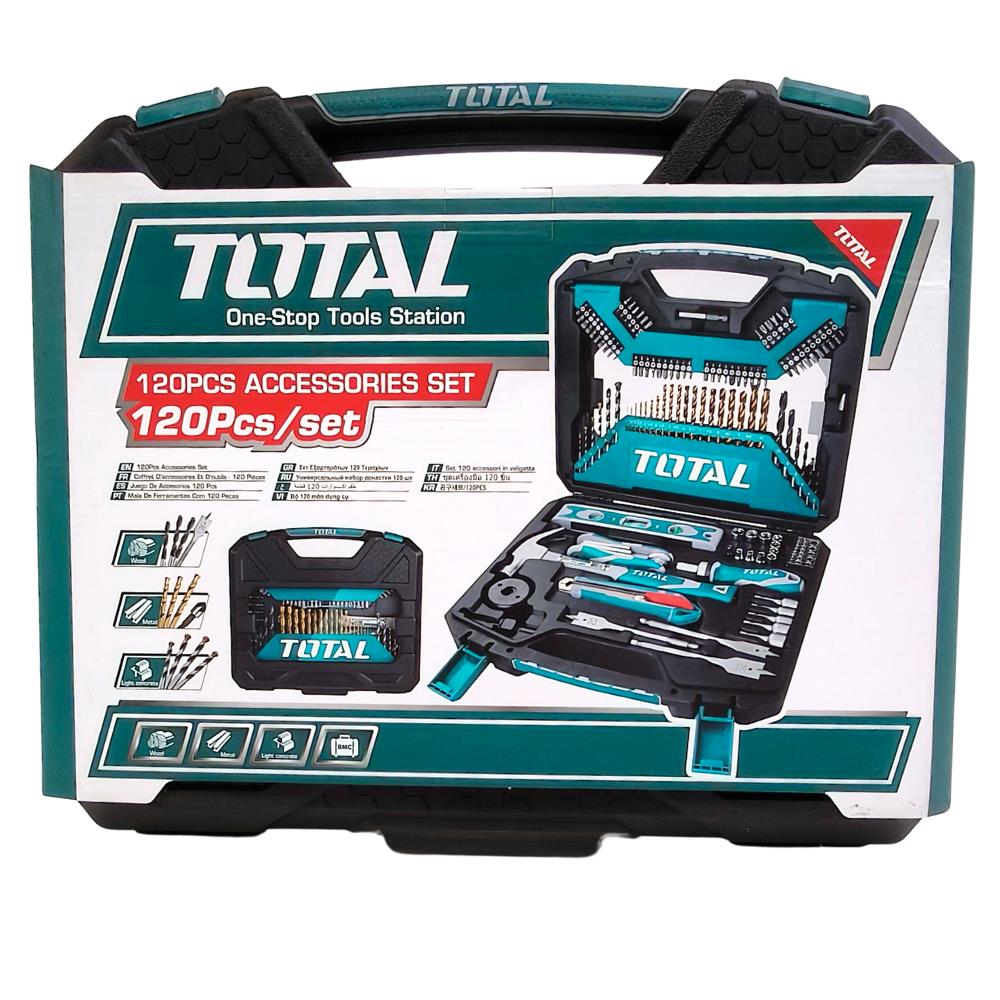 Valigetta 120 Pezzi Total TOTTHKTAC01120 Punte e Accessori